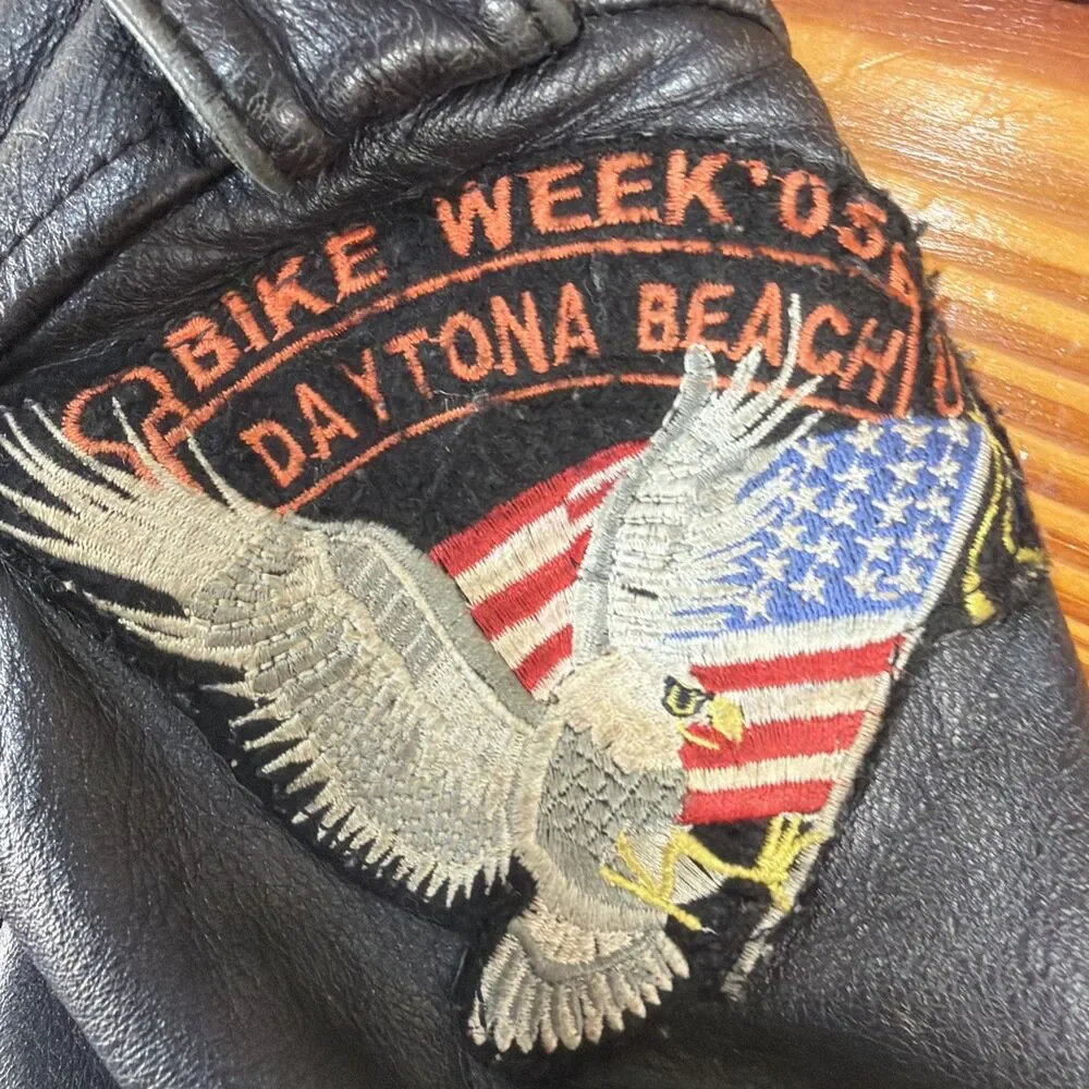 womens harley davidson leather jacket medium Vintage 2004 Removeable Liner!